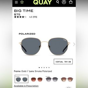 Quay “Big Time” Sunglasses